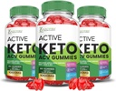 (3 Πακέτο) Ενεργό Keto ACV Gummies Advanced Formula 1000MG ActiveKeto Keto Gummies Apple Cider Vinegar Formulated with Pomegranate Beet Buice Powder B12 Vegan Non GMO 180 Gummys