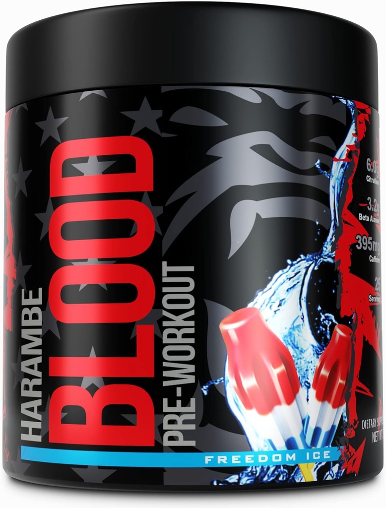 Harbe Pre Workout , Extreme Preworkout Supplement for Men & Women , Güçlü Pre Workout Toz ✮ 395 mg Caffeine with Dynamine ✮ Best High Stim Pre-Workout for Pumps, Energy & Focus (Özgür Buz)