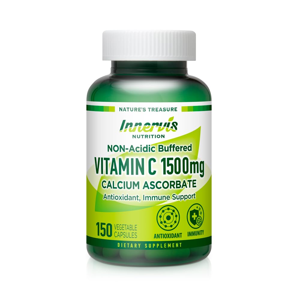 İmmün ve Antioksit Desteği için Yüksek Tahsüllü Ascorbate - 150 Veggie Capsules