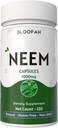 Neem Leaf Capsules 1000 mg Toz | Azadirachta Indica Leaf Herbal Supplement | Non-GMO, Gluten-Free | No Yapay Katkılar | Geleneksel Herbal Formula (120 Kont)