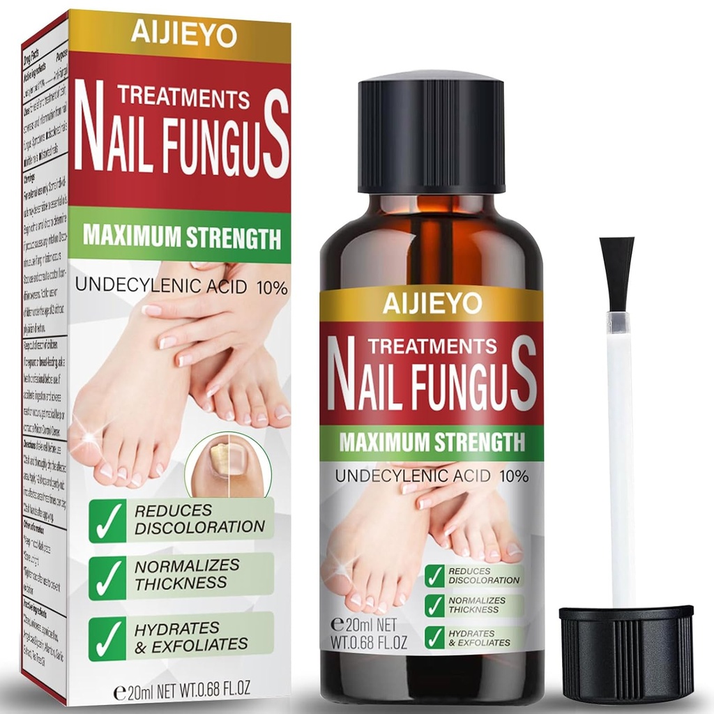 E-Bes Toenail Fungus Tedavisi Ekstra Güçlü, Hasarlı Renk Parmaknail Toe Nail Fungus Tedavisi, Çay Ağacı Yağı Kolay Kullanımı Fungal ToeNail Tedavisi- 20ML
