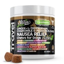 Seyahat Chews Nausea Relief for Dogs | Ginger L-Tryptophan Chamomile Passion Flower L-Theanine Peppermint Valerian Fen Rootnel Licorice Root Marshmallowm Root Slippery Elm Melatonin Chew