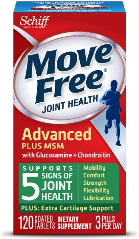 Free Advanced Plus MSM, 120 tablet - Glucosamine ve Chondroitin ile Ortak Sağlık Supplement (12 paketi)