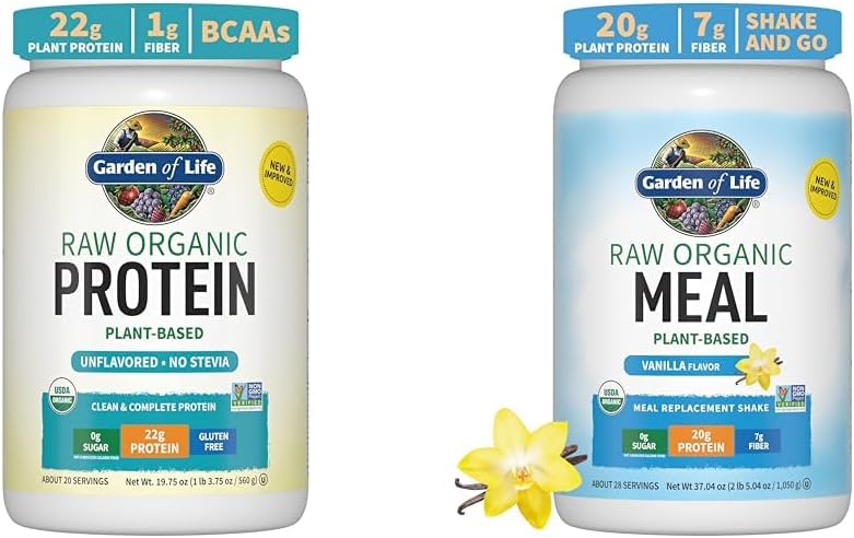 Κήπος της Ζωής Βιολογική Vegan Άγευστη Πρωτεϊνική Σκόνη 22g Πλήρης Φυτική βάση Ακατέργαστη Πρωτεΐνη & Πρωτεΐνη Vegan Σκόνη - Ακατέργαστη Βιολογική Αντικατάσταση Γεύματος - Βανίλια - Πρωτεΐνη Πιπέρου