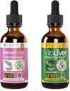 Rejuvica Health Balanced Femme + VitaLiver - Kadın Denge + Liver Support- Liquid Delivery for Better Abors - Milk Thistle, Dong Quai, Artichoke, Maca, Dandelion & More!