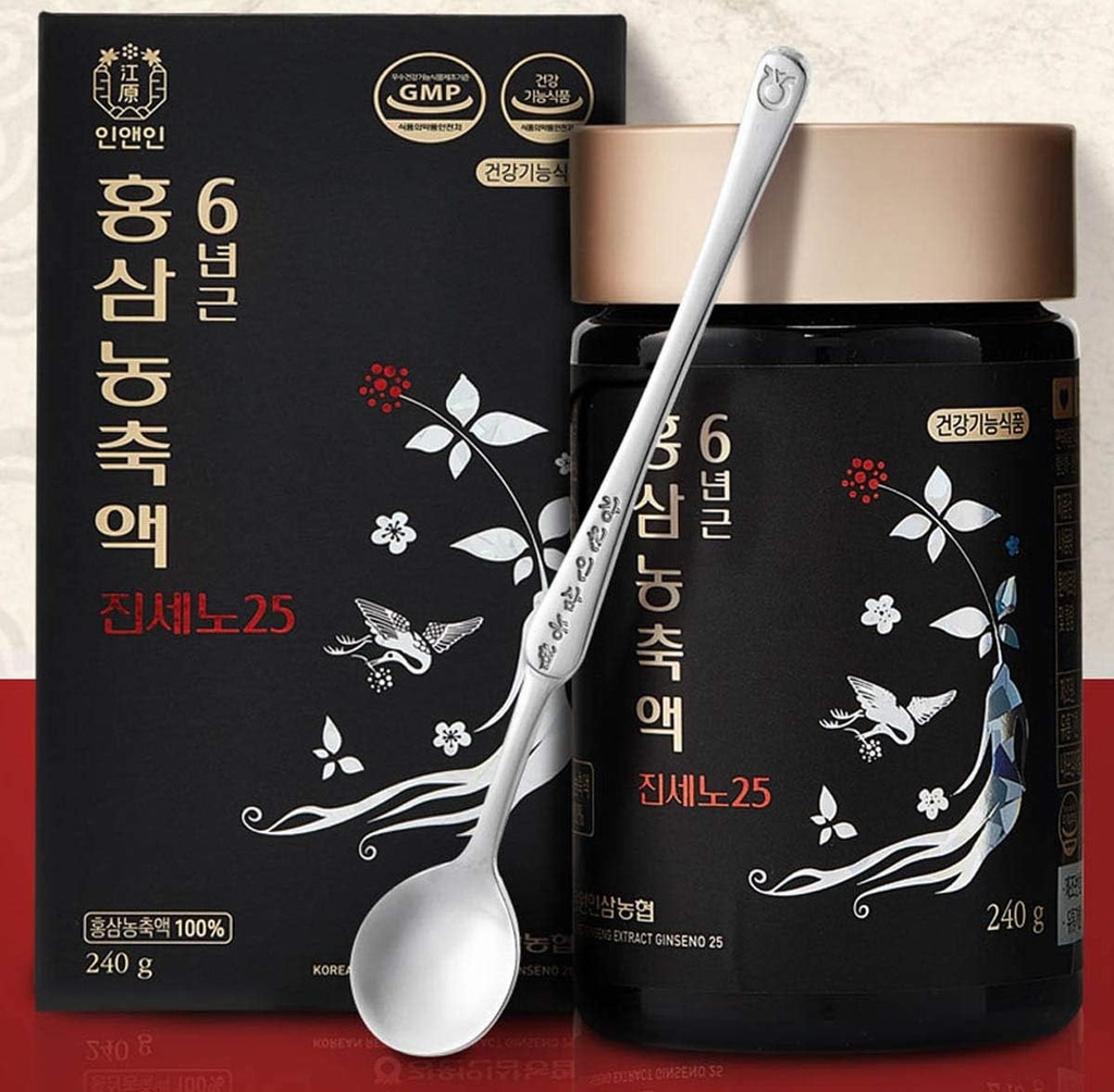 Gangwoninsam] Kore Red Ginsengi Ginseno25 240g / 8.46 fl. oz-% 100 Pure Korean 6 Years-Old Red Ginseng Kökleri Kökleri