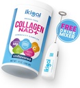 Ikigai Collagen με NAD+ (30 μερίδες) - Μη ΓΤΟ, Χωρίς γλουτένη, Παλαιό, Κόσερ - Χωρίς άρωμα, Περιλαμβάνει δωρεάν αναμείκτη ποτών