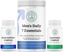 Wellness Men's Brain Sche - Brain Support Complex, Men's Daily 7 Essentials ve Adaptogen Kompleksi