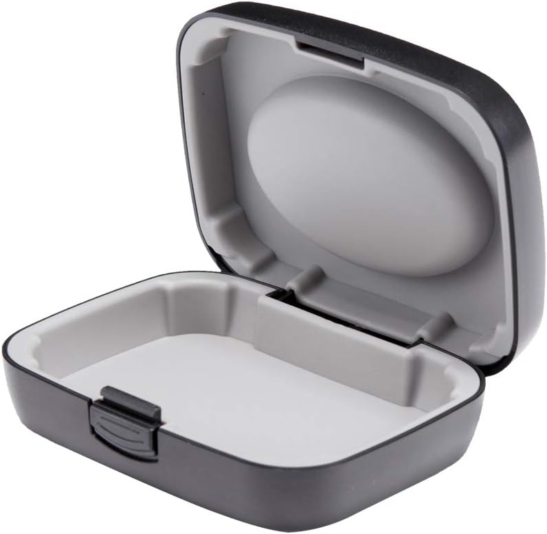 İşitme Aid Case Hard - BTE CIC IIC ITE (Black) için Portatif Koruma Yöntemi