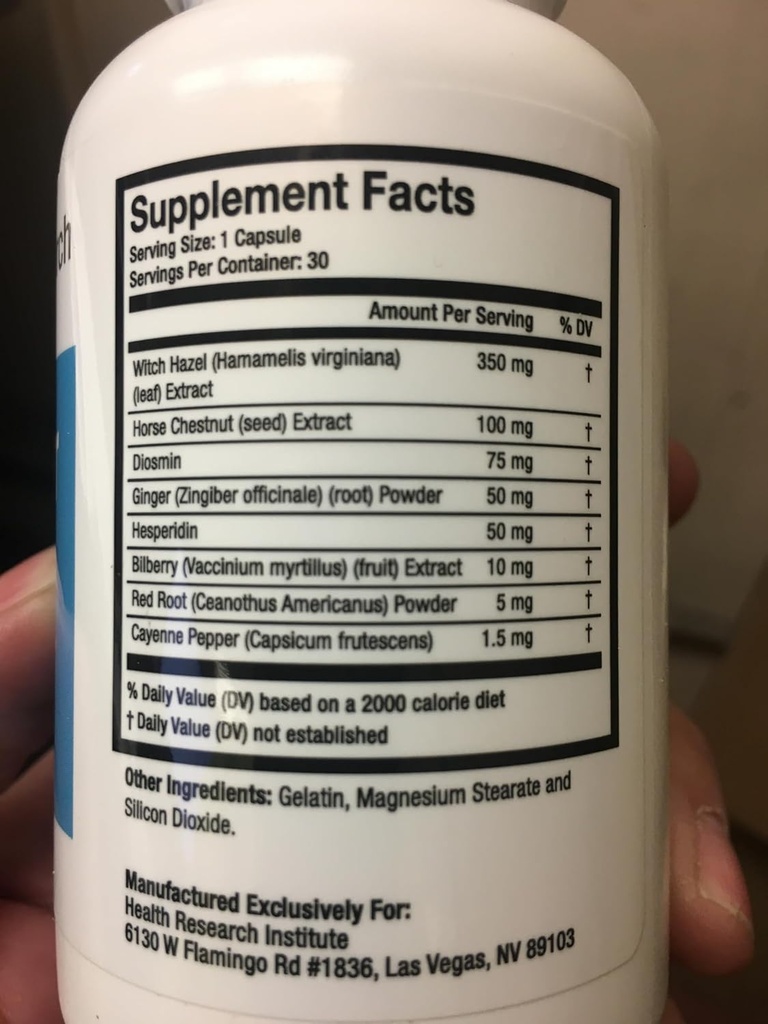 Hemokor - Strike The Hemorrhoid at Its Source - 12 Bottles- 360 Capsules-Improved Formula-Official Hemokor