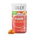 OLLY Ultra Strength Saç Yumuşakgels, Saç Sağlığı, Biotin, Keratin, Vitamin D, B12, Saç Supplement, 30 Day Supply - 30 Count (Package May Vary)