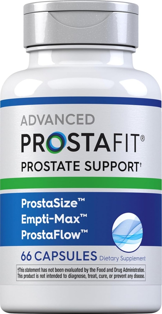 Piping Rock ProstaFit Advanced Prostate Support* | Health Supplement for Men | Herbal Kompleksi, Eva, Plus Sting Nettle Extract | 66 Capsules | Laboratuvar Tested