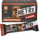 MET-Rx Big 100 Colossal Protein Bars, Sağlıklı Meal Yenileme, Snack ve Enerjiye Yardım, Peanut Butter Pretzel, A Vitamin C, ve Çinko, 100 g, ( 9 paketi)
