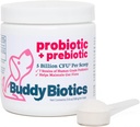 Buddy Biotics Probiyotik + Prebiyotik for Dogs- Gut Flora Health, Digestive and Immune Health, Diarrhea and Bowel Support - 5 Milyar CFU per Scoopop