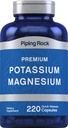 Piping Rock Pyum Magnezyum Supplement | 220 Capsules | Non-GMO, Gluten Free Premium Kompleksi