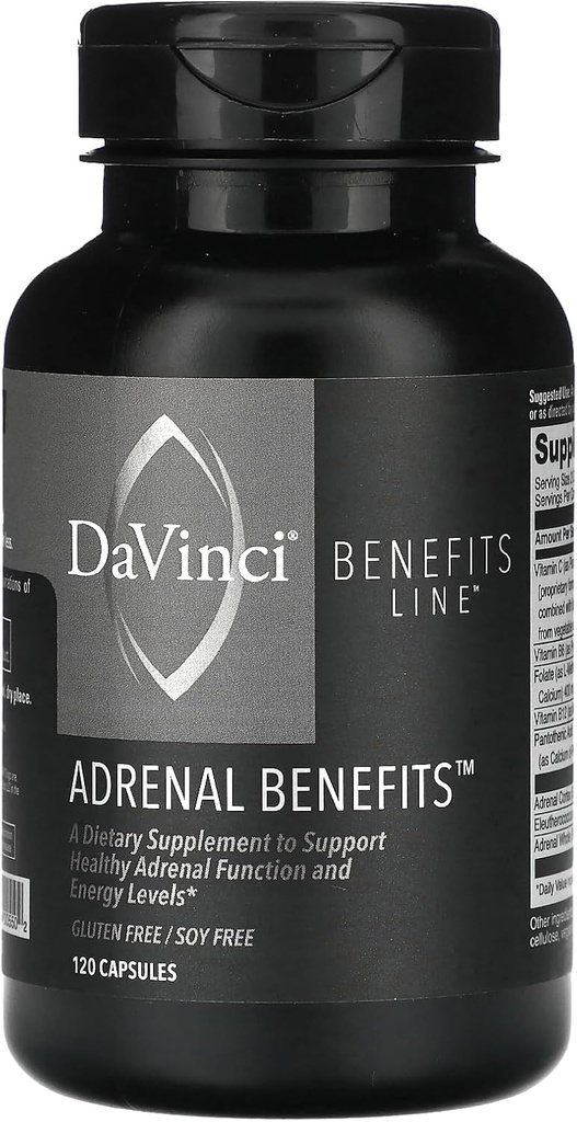 Faydaları Line, Adrenal Faydaları, 120 Capsules, Davinci Vermont