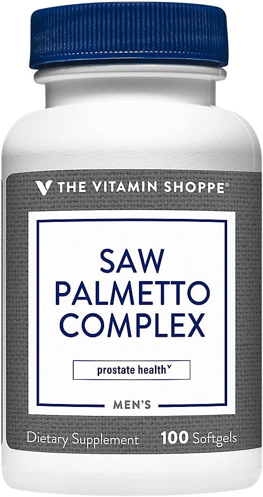 Saw Palmetto Complex 160mg - Συμπλήρωμα για την υγεία του προστάτη, εύκολο να καταπιούν Softgels (100 Softgels) από The Vitamin Shoppe