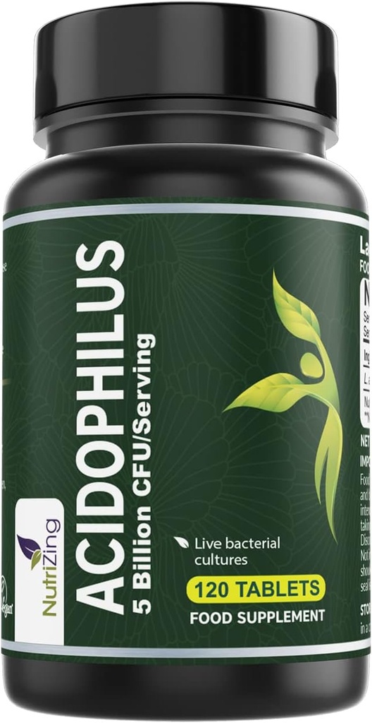NutriZing High Strength Lactobacillus Acidofilius 5bn CFU/Serving