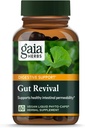 Gaia Herbs Gut Revival - Herbal Digestive Supplement to Support Gut Health - Made with Astragalus, Gotu Kola, Jujube & More - Free from Dairy, Soy & Gluten - 60 Vegan Capsules (60 Hizmet)