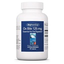 Allergy Research Group Ox Bile 125 mg - Συμπληρώματα Bile Οξειδίων για τη χοληδόχου κύστη, Digestive Ένζυμα για το ήπαρ, υποστήριξη της λιπαρότητας, για άνδρες και γυναίκες, Hypoallergenic Formula - 180 Vegicaps