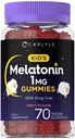 Carlyle Kids Melatonin Gummies | 1 mg 70 Kont | Meyve Flavor Gummy | Vegan, Non-GMO, Gluten Free