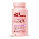 Love Wellness Clear Skin Probiyotik | Clear Up Hormonal Acne Pimples, Redness & Pore Minimizer | Skin Care with çinko, Bifidobacterium Longum & Chaste Tree Meyvesi | Acne Tedavisi | 30 Kont