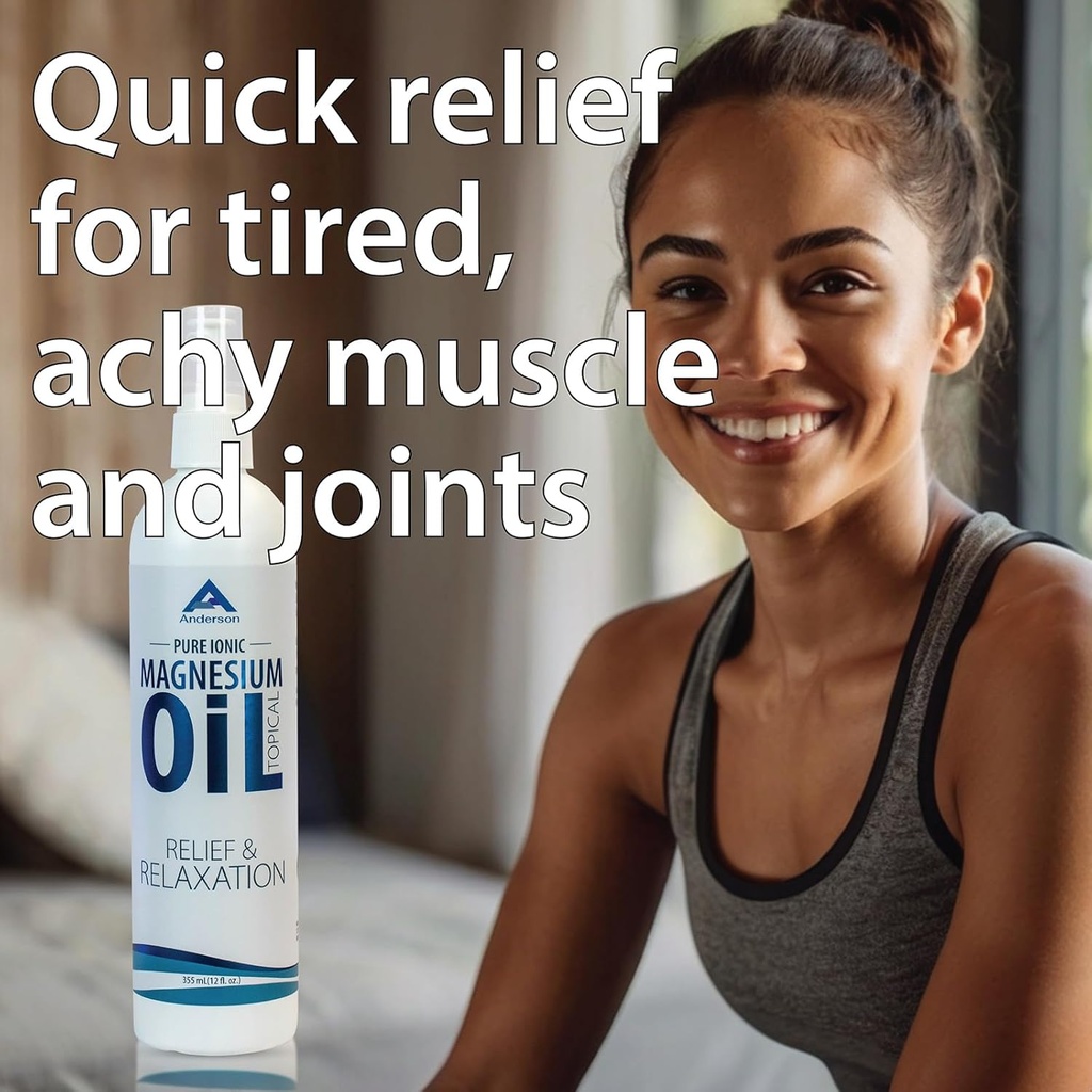 Anderson Magnesium Oil Spray for Relief and Relaxation 