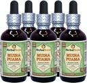 Muira Puama (Ptychopetalum Olacoides) Glycerite, Organik Alkol Özgür Sıvı Ekstraksiyon (Brand Name: HerbalTerra, Proudly Made in USA) 5x2 fl.oz (5x60 ml)