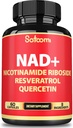 Satoomi NAD Supplement with Nicotinamid Riboside NR, Resveratrol, Quercetin - 60 Kont - 30 Days