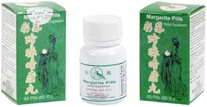 p Margarite (Pearl toz akne ve nokta için), Pills - Herbal Supplement-60Pills x 3 pk