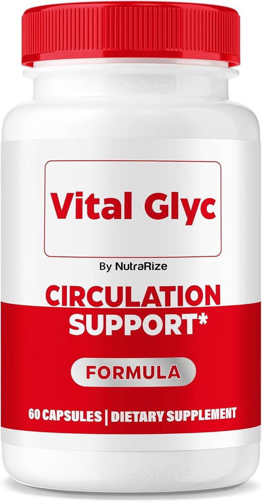 Vital Glyc Capsules - Resmi Kan Desteği Formula, Vital Glyc Blood Gemi Temiz, Vital Glyc Glyco Optimizer Pills, Supports General Health & Wellness, Vital Glyc Toz (60 Capsules)