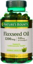 Nature's Bounty Flaxseed Oil 1200 mg, 125 Softgels ταχείας απελευθέρωσης (Pack of 3)