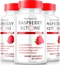 (3 Pack) Raspberry Ketone Capsules, Resmi Raspberry Ketone For Kilo Kaybı için, All-Doğal Keto Formula Your Body and Fitness Goals, RaspberryKetone 1200MG Tamam, Yorumlar (180 Capsules)