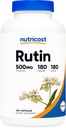 Nutricost Rutin 500mg, 180 κάψουλες - Χωρίς γλουτένη, μη ΓΤΟ, και χορτοφάγους φιλικό