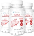 (3 Pack) Terraform Pure TUDCA (Taurussodeoxycholic Acid) - 500mg ανά υπηρεσία - Καθαρή ηπατική υποστήριξη & υγεία - 60 κάψουλες