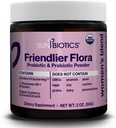 SUNBIOTICS Friendlier Flora - Women's Blend, 20 Milyar CFUs of 6 Probiyotik Strains, Women's Daily Digestive Vaginal & Immune Health, Non-GMO ve Gluten Free, 2 Ounce