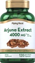 Piping Rock Arjuna Extract | 4000 mg | 120 Capsules | Arjuna Bark Herb | Yoğun Herbal Supplement | Non-GMO, Gluten Free