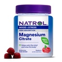 Natrol Μαγνήσιο Κιτρικό, Υψηλή Απορρόφηση Μαγνήσιο συμπλήρωμα για Mood και το άγχος, βοηθά να ηρεμήσουν το μυαλό και να χαλαρώσουν το σώμα, 60 Raspberry-Flavored Gummies, Μέχρι 30 ημέρες προσφοράς