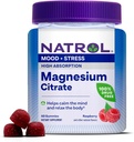 Natrol Magnezyum Citrate, High Abxia Supplement for Mood and Stress, Helps Calm The Mind and Relax The Body, 60 Raspberry-Flavored Gummies, Up to a 30 Day Supply Magnezyum