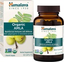 Himalaya Organic Amla - φυτικό συμπλήρωμα ανοσοποίησης με Adaptogen και Αντιοξειδωτικό - USDA Organic, Vegan, Non-GMO, Gluten Free, 600 mg, 60 Caplets