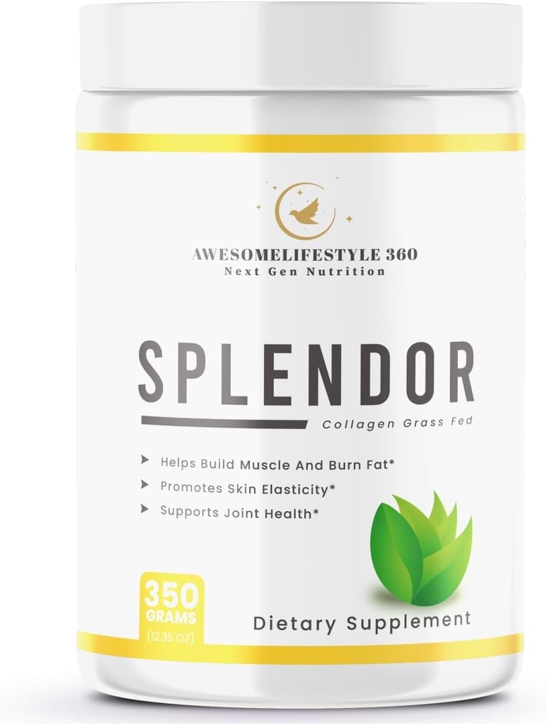 Awesomelifestyle360 Next Gen Nutrition Splendor Collagen Grass Fed, Splendor Grass-Fed Collagen Peptides Peptides σκόνη είναι Made Χρησιμοποιώντας πεπτίδια κολλαγόνου, τύπου I & τύπου III Collagen πεπτίδια από υγιείς αγελάδες