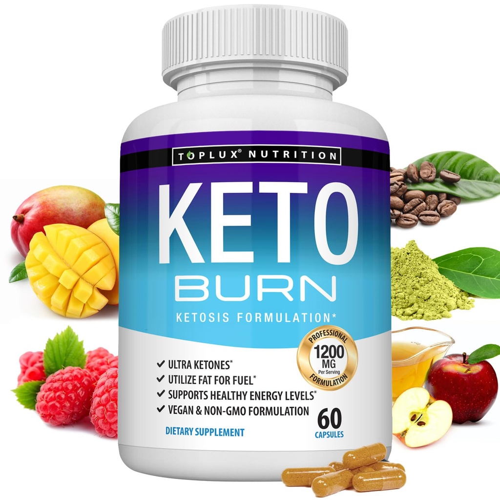 Bulkx Keto Pills Ketosis Kilo Kaybı - 1200 Mg Ultra Gelişmiş Doğal Ketgen Fat Burner Erkekler için Ketone Diyeti Kullanıyor 60 Capsules Supplement