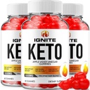 (3 Pack) Ignite Keto ACV Gummies - Gelişmiş Formula Ignite Keto Plus ACV Gummies Apple Cider Vinegar Ignite ACV Diyetary Supplement (180 Gummies)