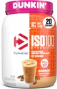 x Dunkin' Cappuccino ISO100 Whey Protein Toz, 95 mg Caffeine, 25g Protein5.5g BCAAs, 120 Cal., Gluten Free, 1g Fat, 1g Sugar, 2g Carb (20 hizmet)