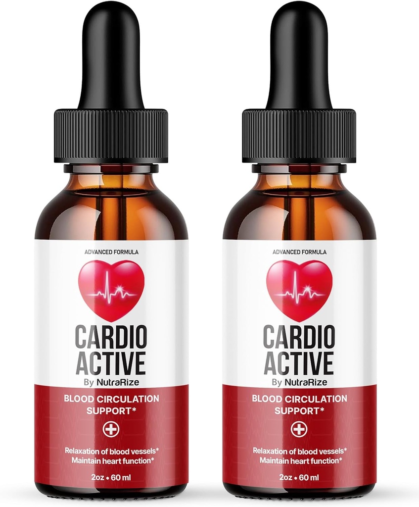 NutraRize (πακέτο 2 Cardio Active Drops, Advance Formula - Επίσημη συμπλήρωμα σταγόνες, όλα φυσικά Cardio Active Υποστήριξη για την κυκλοφορία του αίματος, Κριτικές (60 εξυπηρετούν)