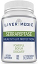 Serrapeptase Pure Digestive Proteolytic Enzymes Premium Sağlıklı Gut Koruma ve Vegan Liver Support Supplement for Sinus, Respiratory and Gut Health NonGMO (60 Caps)