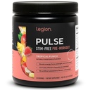 LEGION Pulse Pre Workout Supplement - All Natural Nitric Physics Preworkout Drink to Boost Energy, Kretine Free, Doğal olarak Sweetized, Beta Alanine, Citrulline, Alpha GPC (Caffeine Free Tropikal Punch)