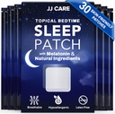 J CARE Sleep Patches 30 PCS, Yetişkinler Ekstra Güçlü, Doğal ve Toxin-Free Sleep Patch, Melatonin Patch for Daily Use, Melatonin Natural Patch for Sleep Support