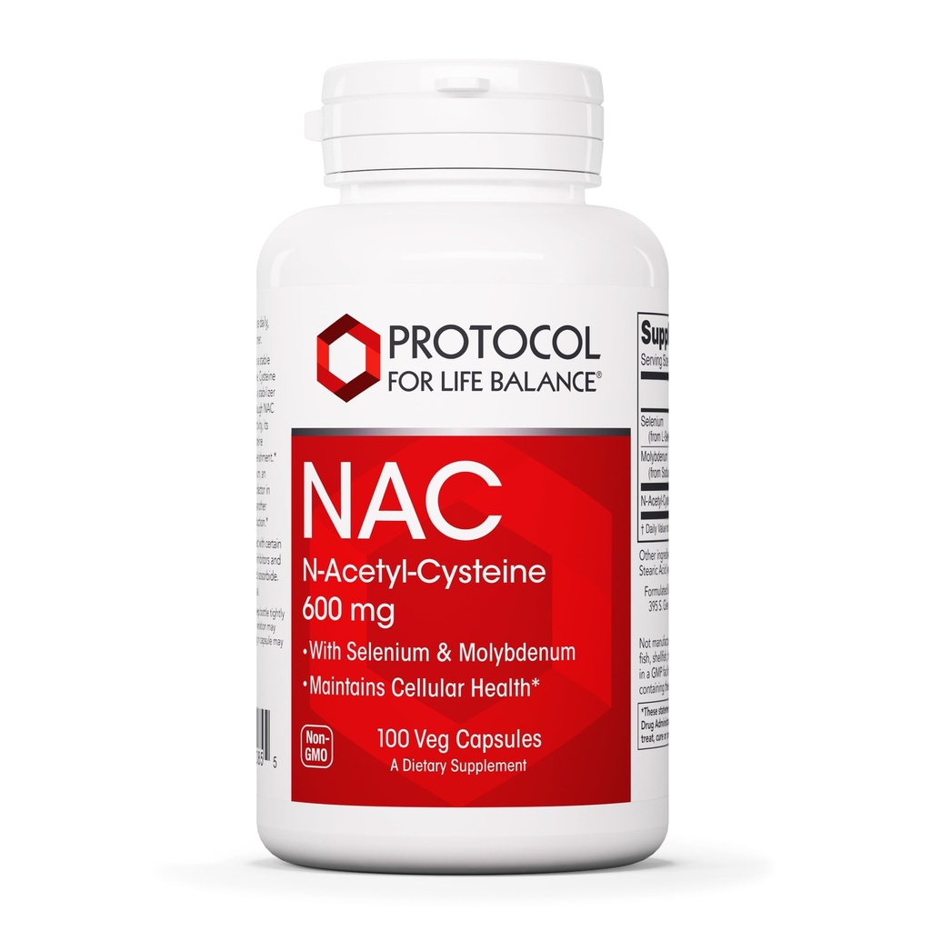 Selenium ve Molybdenum ile NAC Protokolü - Glutathione, Beyin ve Lung - 100 Veg Caps