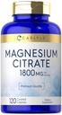 Carlyle Magnezyum Citrate | 1.800 mg | 120 kaplama Caplets | Vegetarian, Non-GMO ve Gluten Free Supplement